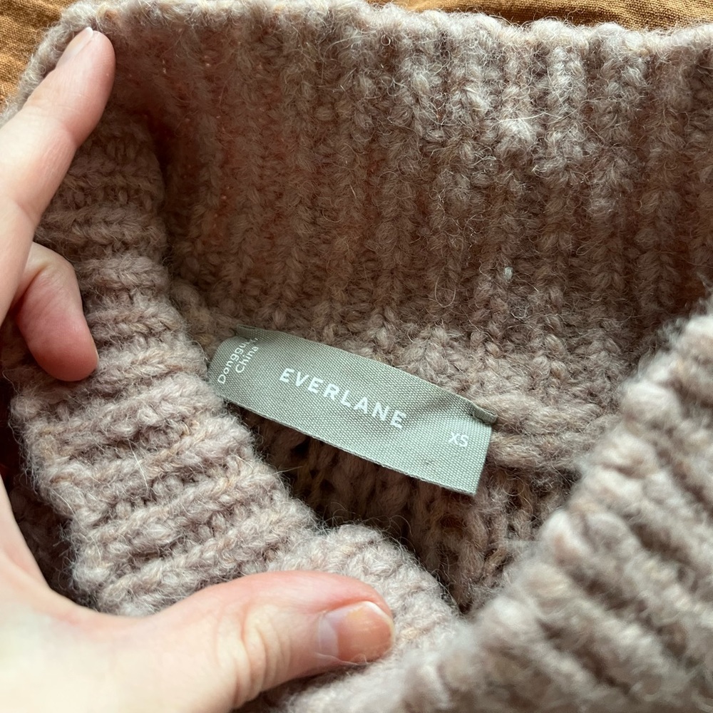 Everlane Button-Front Cowl Pullover - Picture 9 of 9